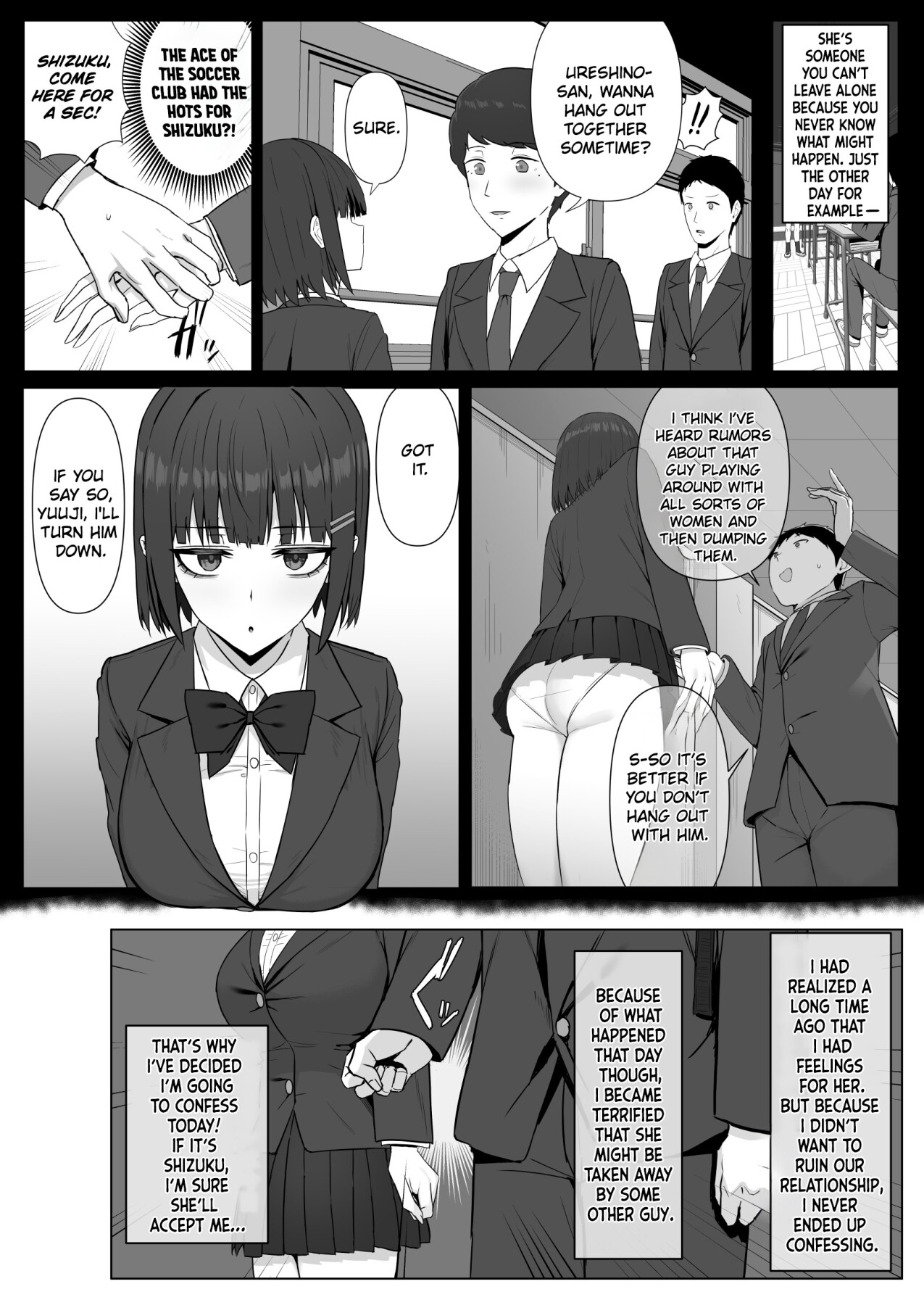 Hentai Manga Comic-My Expressionless Childhood Friend Was Snatched Away by a Creepy Otaku and Was Having Lovey-Dovey Tongue-Kissing Sex-Read-3